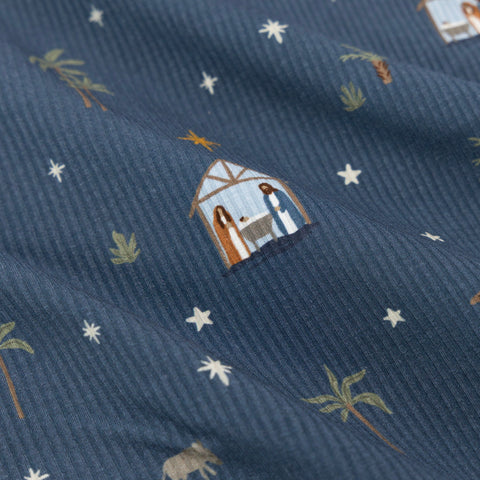 Nativity Blue Small Ribbed Men's Pants