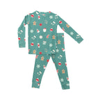 Sugar Cookies Frosted Teal Small Ribbed Two-Piece Set