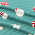 Sugar Cookies Frosted Teal Small Ribbed Two-Piece Set