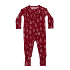 Reindeer & Santa Sleigh Small Ribbed Zip Romper