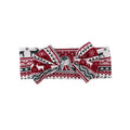 Christmas Sweater Stripe Small Ribbed Bow