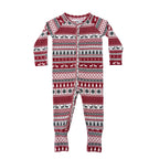 Christmas Sweater Stripe Small Ribbed Zip Romper