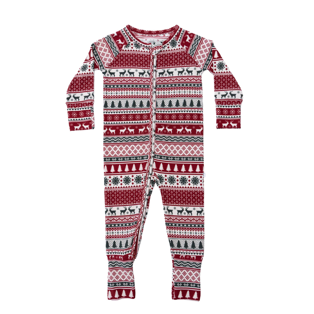 Christmas Sweater Stripe Small Ribbed Zip Romper