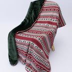 Christmas Sweater Stripe Small Ribbed Adult Blanket