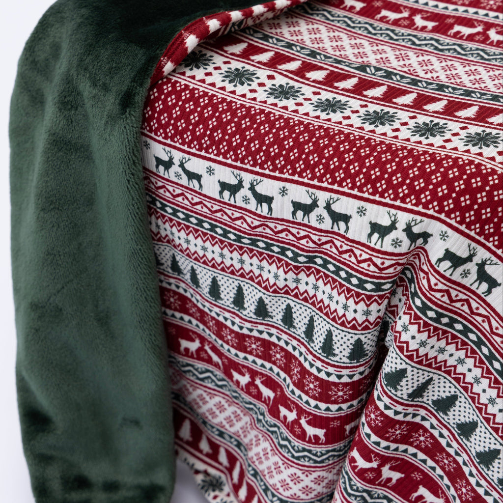 Christmas Sweater Stripe Small Ribbed Adult Blanket
