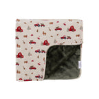 Country Christmas Small Ribbed Toddler Blanket
