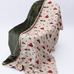 Country Christmas Small Ribbed Toddler Blanket