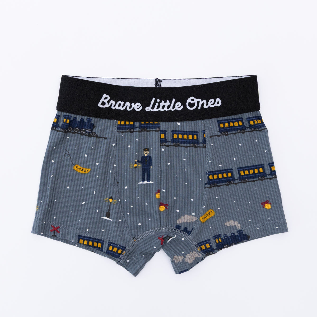 Checkered Christmas Trees, Red Christmas Trucks and Christmas Trains Boxer Brief 3 pack