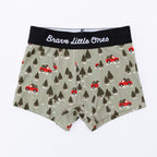 Checkered Christmas Trees, Red Christmas Trucks and Christmas Trains Boxer Brief 3 pack
