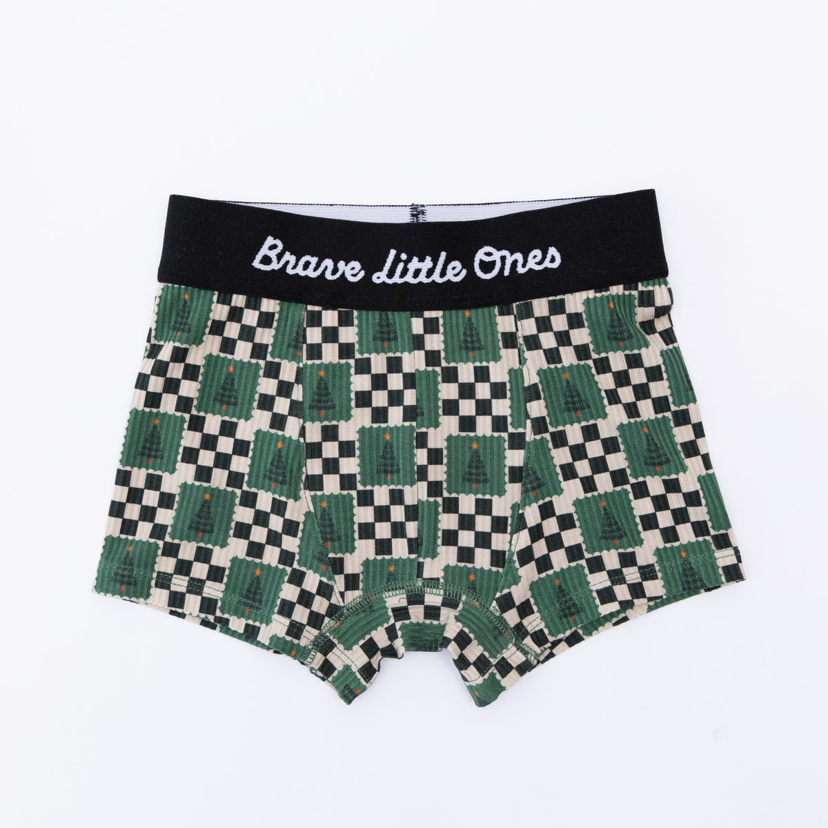 Checkered Christmas Trees, Red Christmas Trucks and Christmas Trains Boxer Brief 3 pack