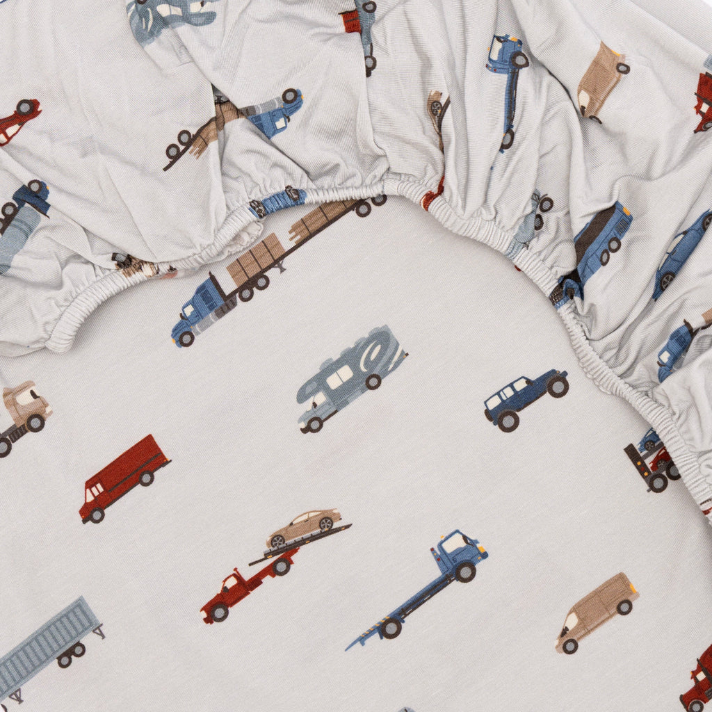 Road Vehicles Twin Sheet With Pillow Case