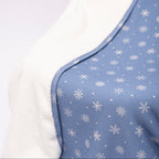 Snowflakes Small Ribbed Toddler Blanket
