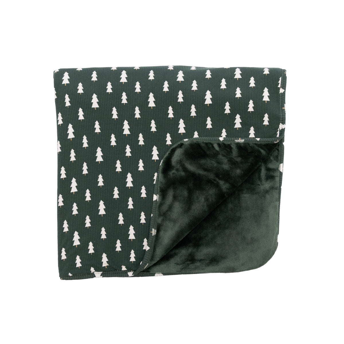 Christmas Trees Small Ribbed Toddler Blanket