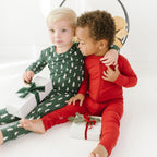 Christmas Trees Small Ribbed Two-Piece Set