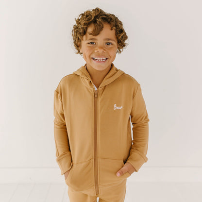 Brave Camel French Terry Zip-Up Jacket