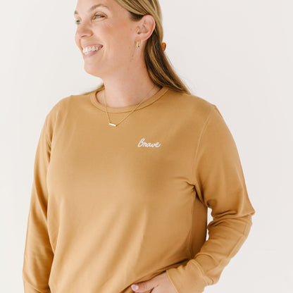 Camel Brave Women's French Terry Pullover