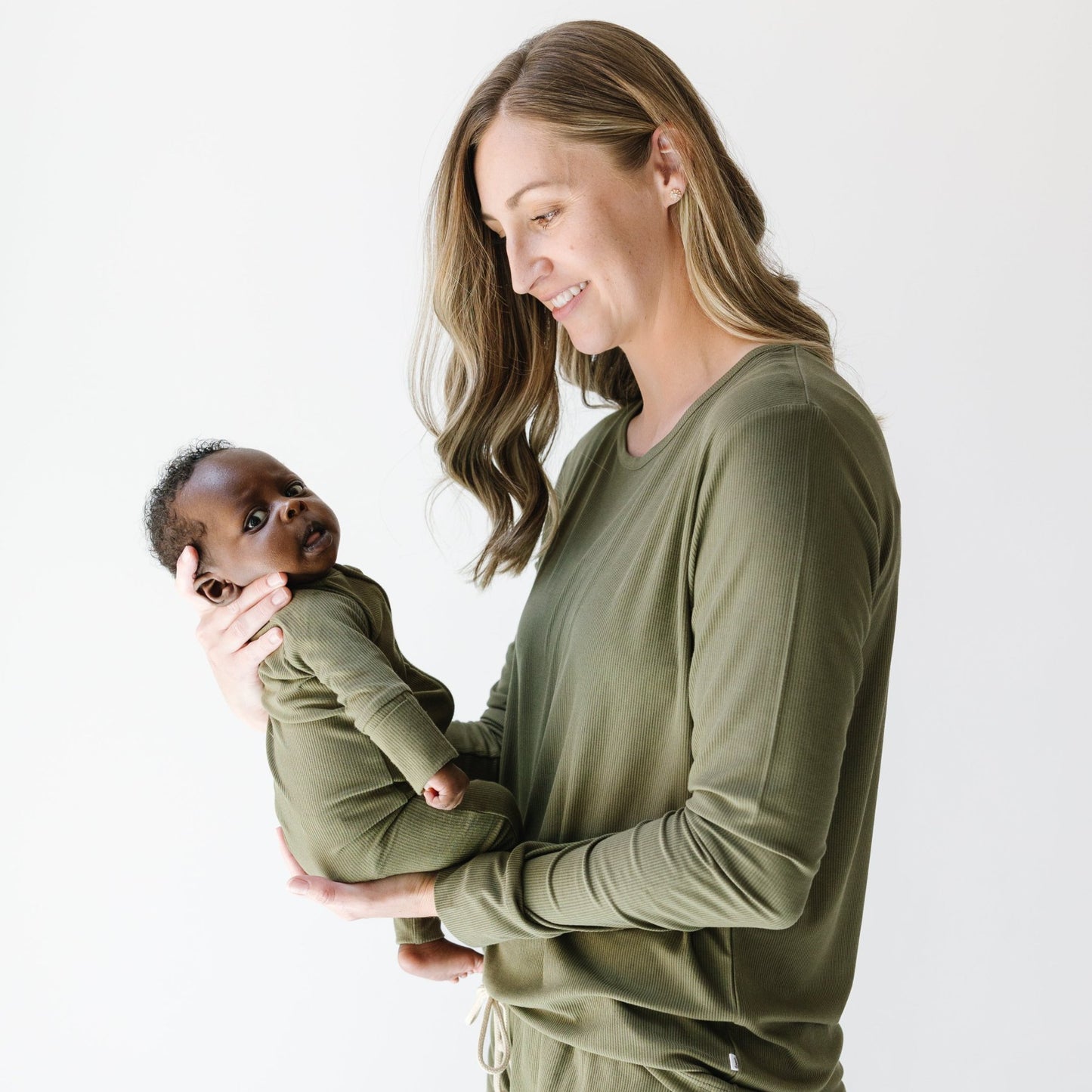 Pine Green Small Ribbed Zip Romper