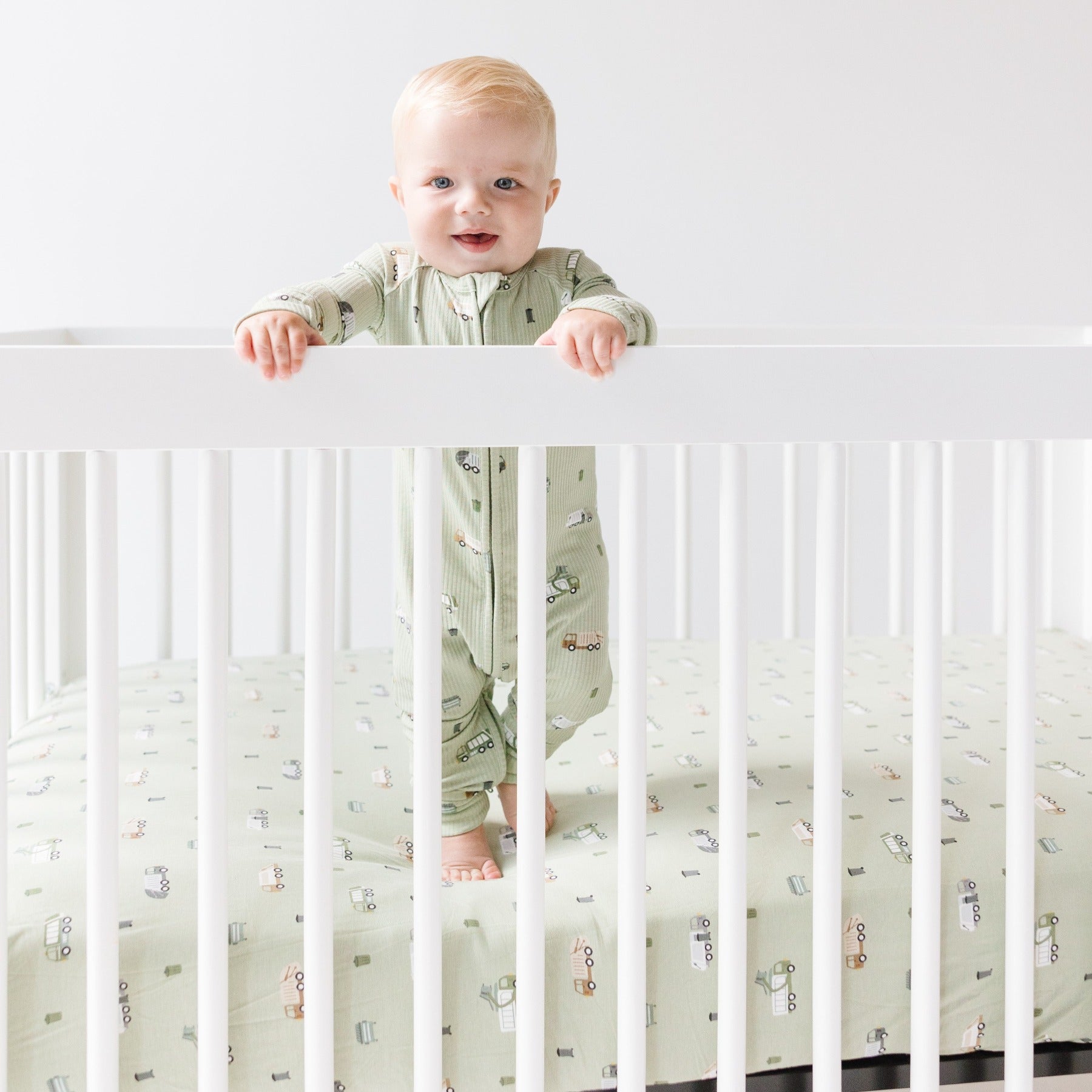 Trash Trucks Crib Sheet