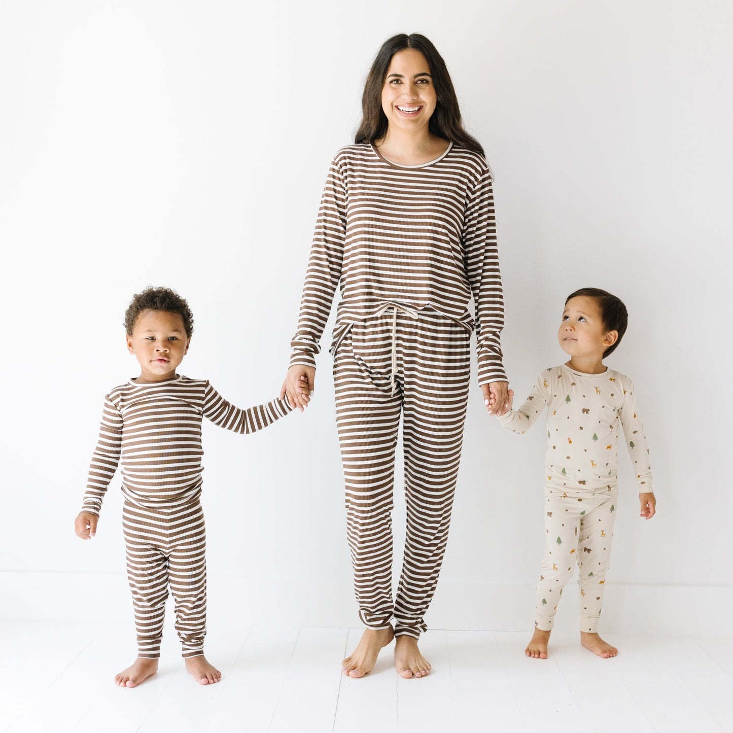 Pinecone Big Stripe Small Ribbed Women's Matching Set