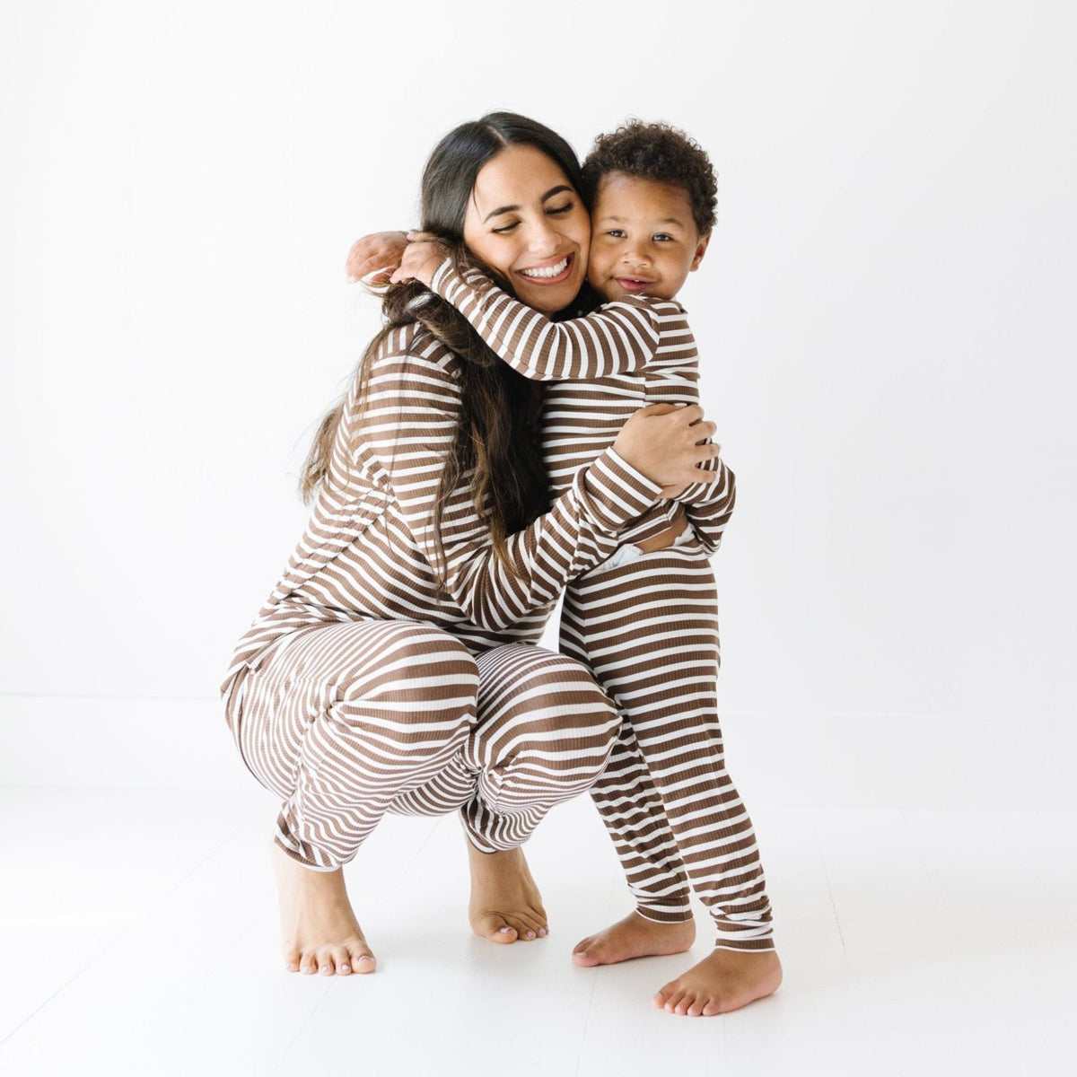 Pinecone Big Stripe Small Ribbed Two-Piece Set