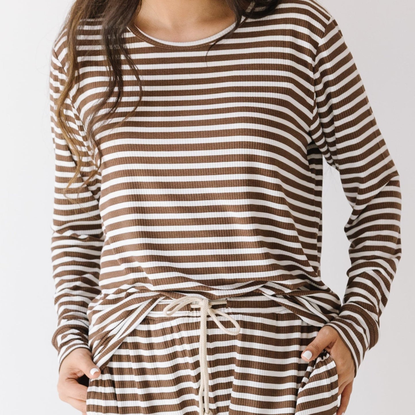 Pinecone Big Stripe Small Ribbed Women's Matching Set