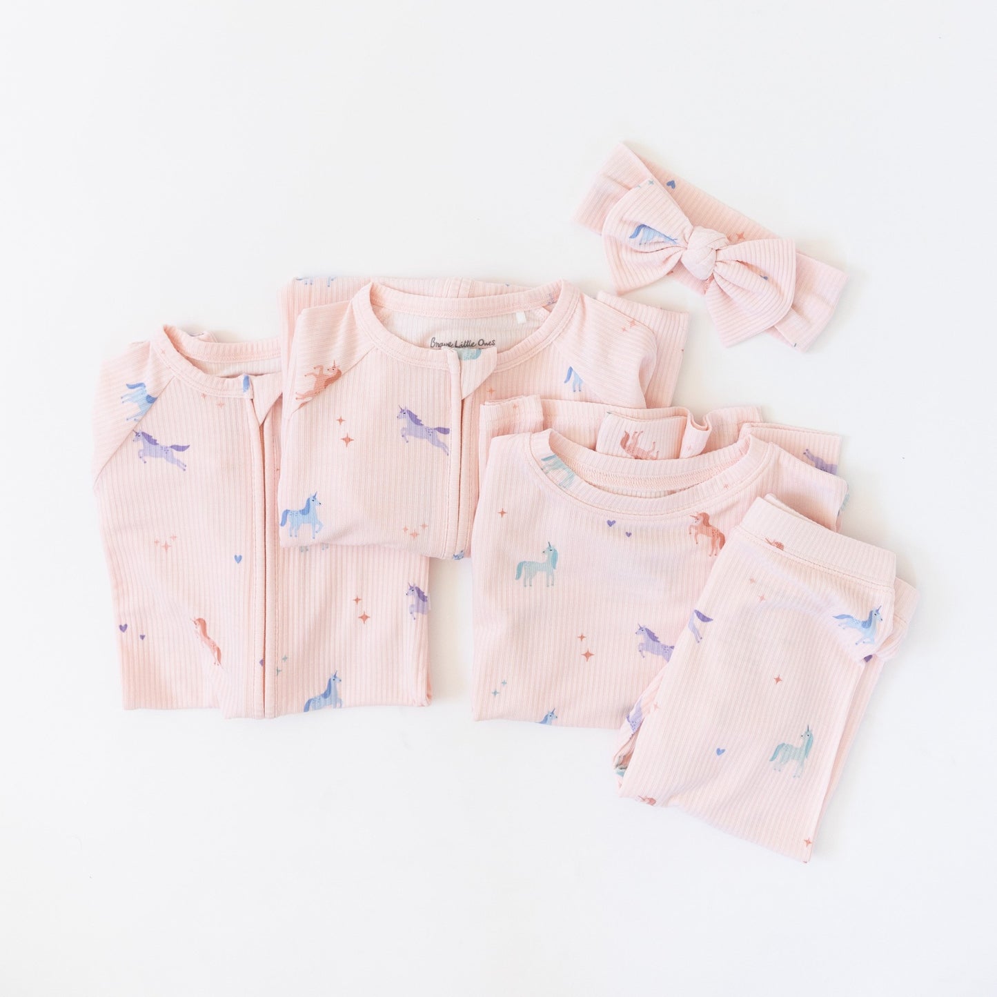 Unicorns Small Ribbed Two-Piece Set