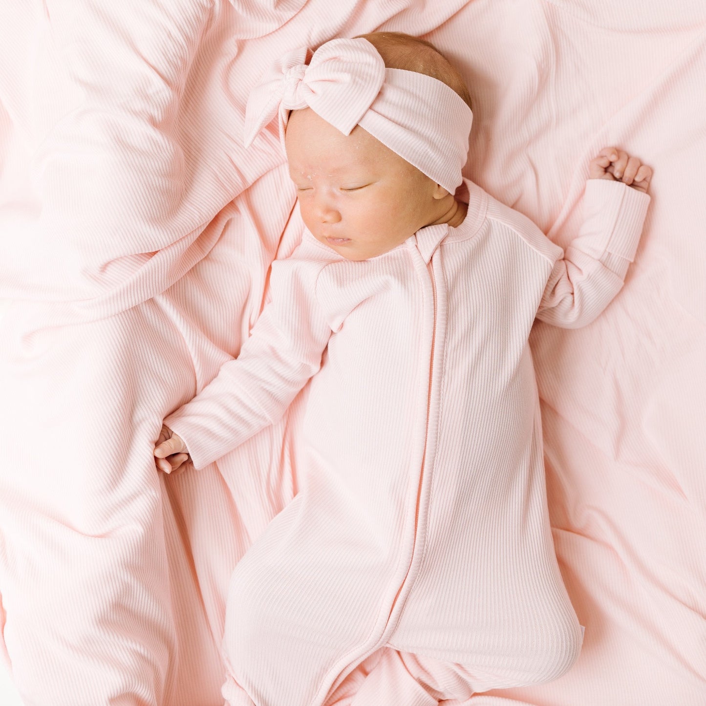 Ballet Pink Sleep Sack & Zip Romper Set