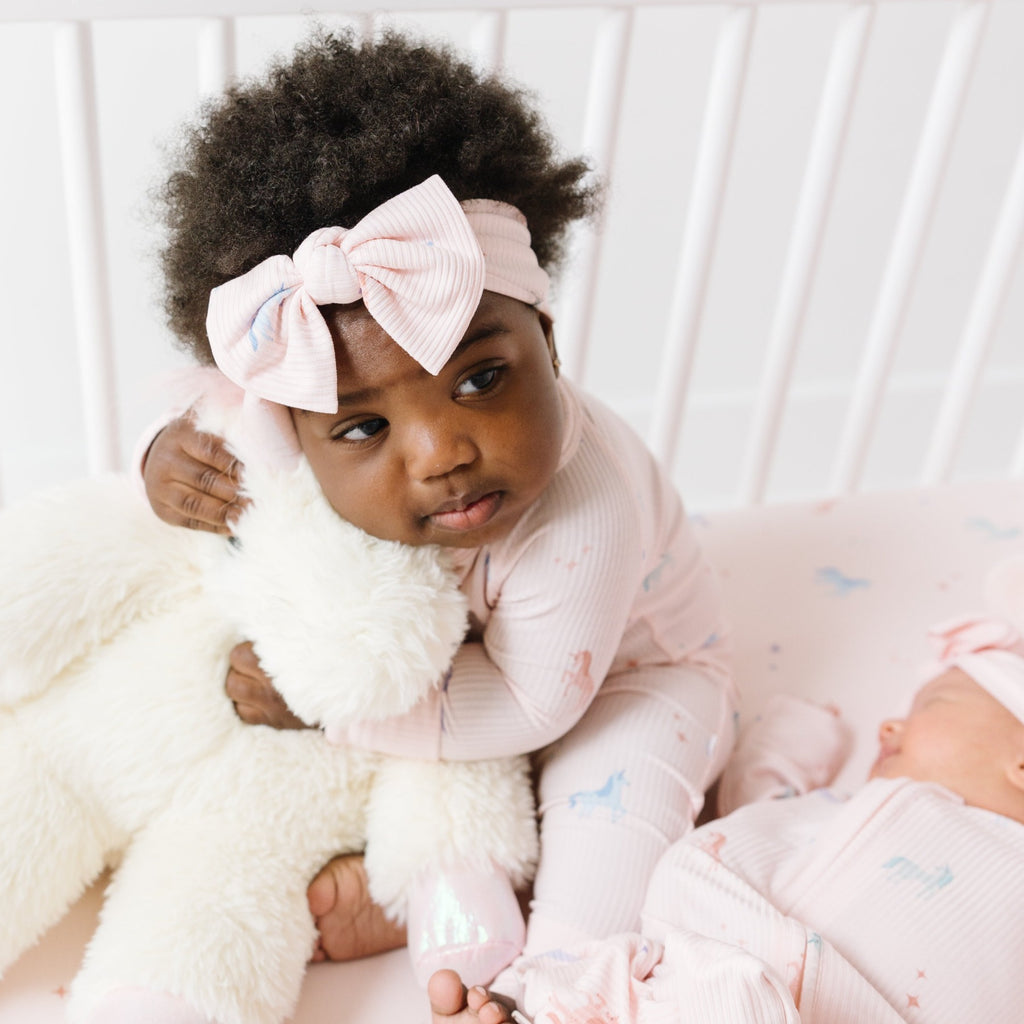 Unicorns Small Ribbed Bow