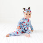 Vintage Cherries Small Ribbed Bow