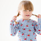 Vintage Cherries Small Ribbed Two-Piece Set