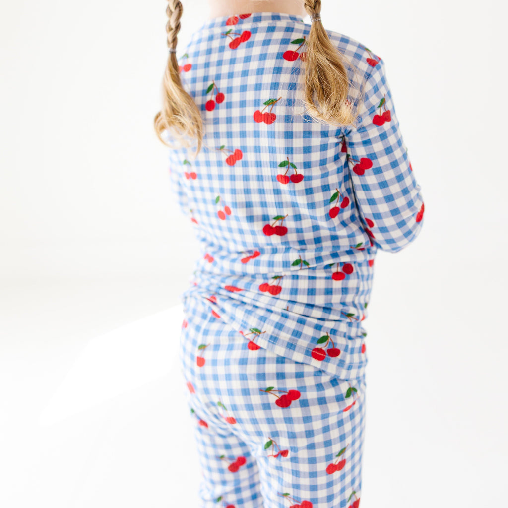 Vintage Cherries Small Ribbed Two-Piece Set