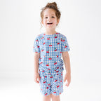 Vintage Cherries Small Ribbed Shorts Two-Piece Set