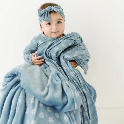 Slate Rainbows Toddler Blanket