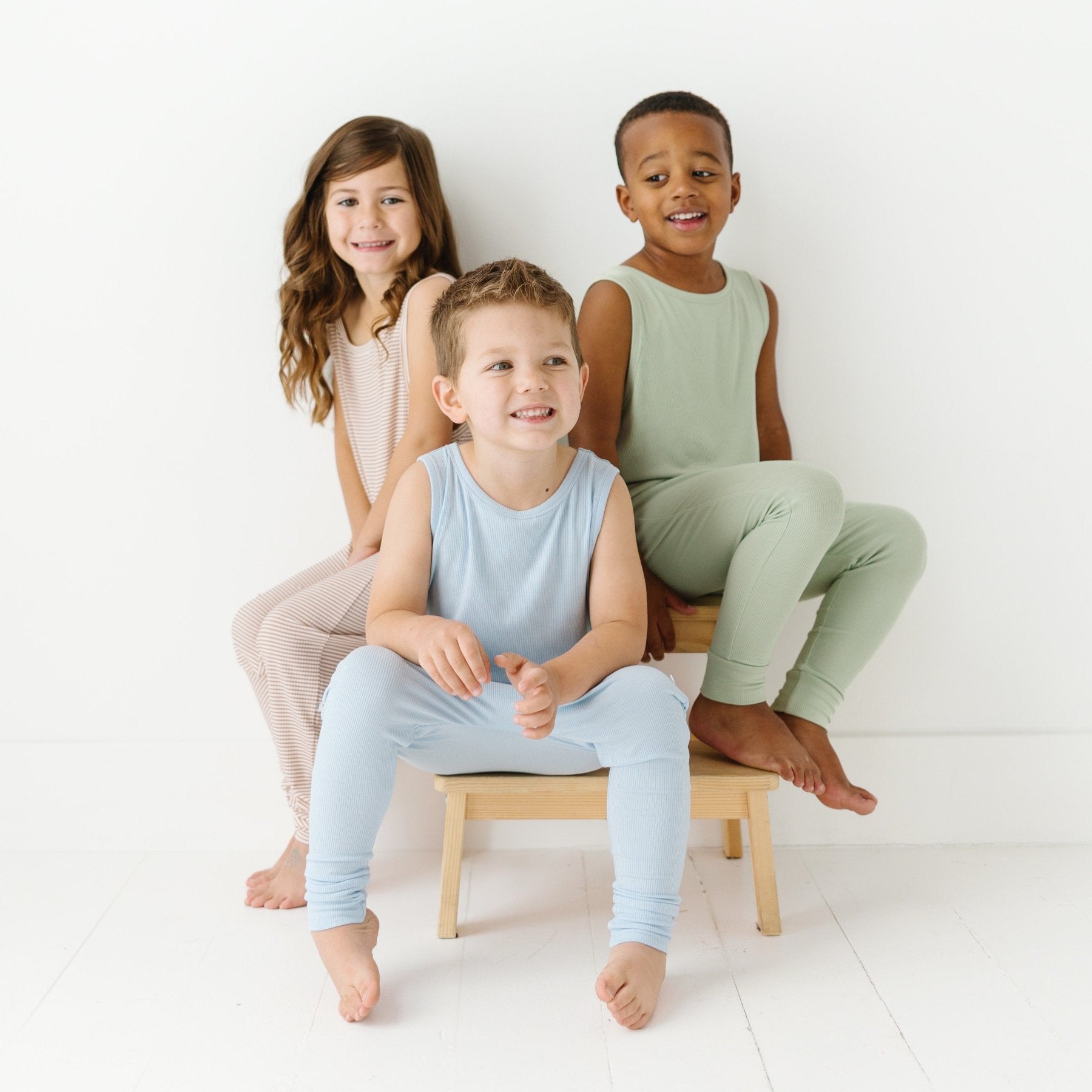 Dusty Sage Small Ribbed Harem Romper