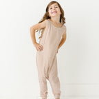 Honey Stripe Small Ribbed Harem Romper