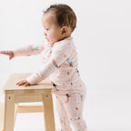 Mermaids Small Ribbed Zip Romper