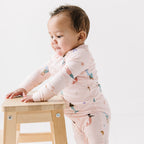 Mermaids Small Ribbed Zip Romper