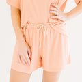 Coral Small Ribbed Women's Shorts