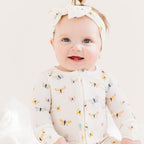 Butterflies Small Ribbed Zip Romper
