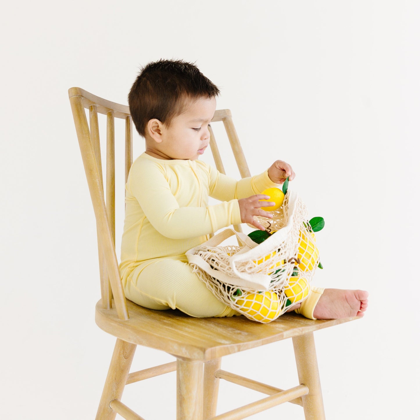 Lemon Yellow Small Ribbed Zip Romper