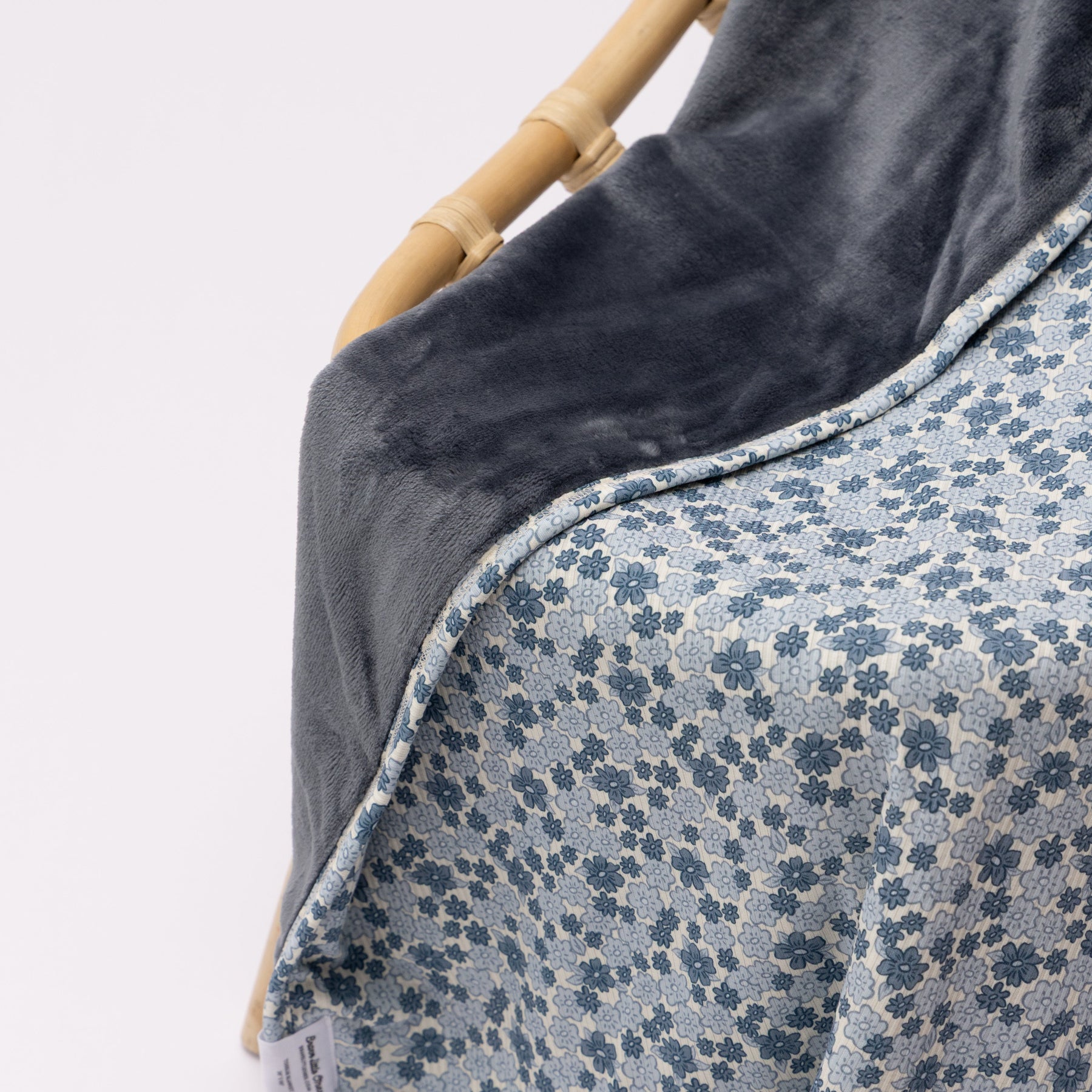 Bluebell Blossoms Small Ribbed Toddler Blanket