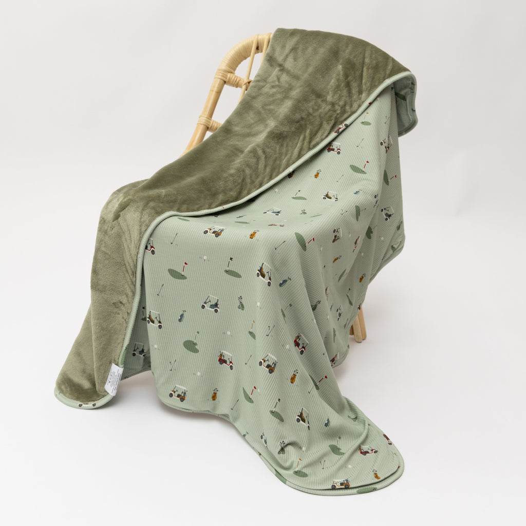 Golf Small Ribbed Toddler Blanket
