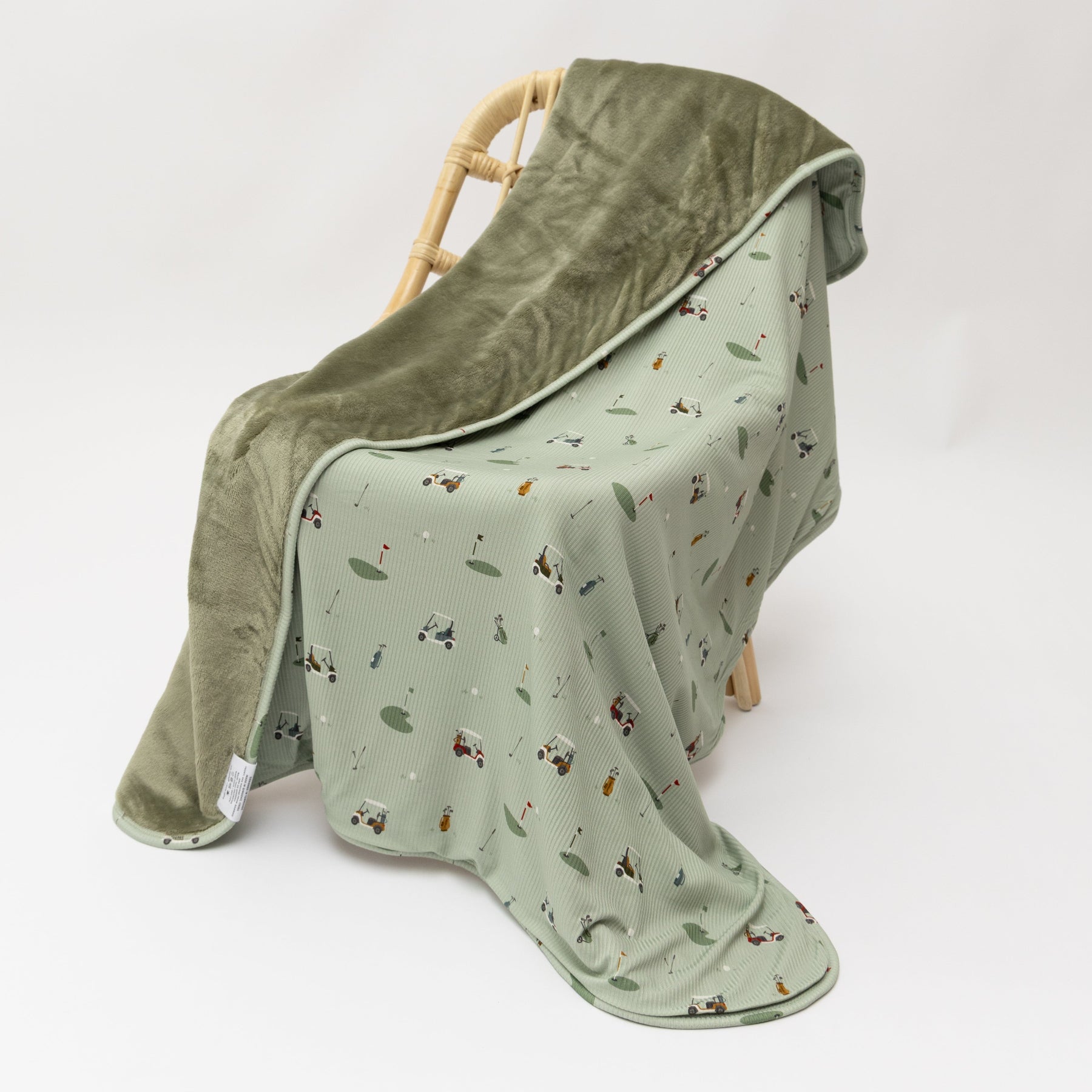 Golf Small Ribbed Toddler Blanket