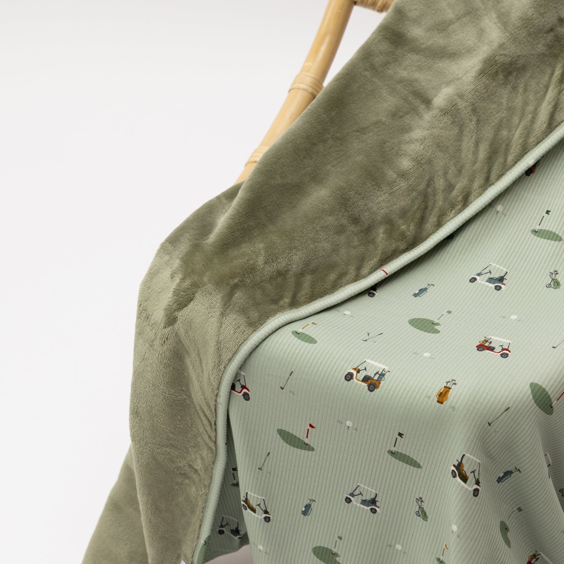 Golf Small Ribbed Toddler Blanket