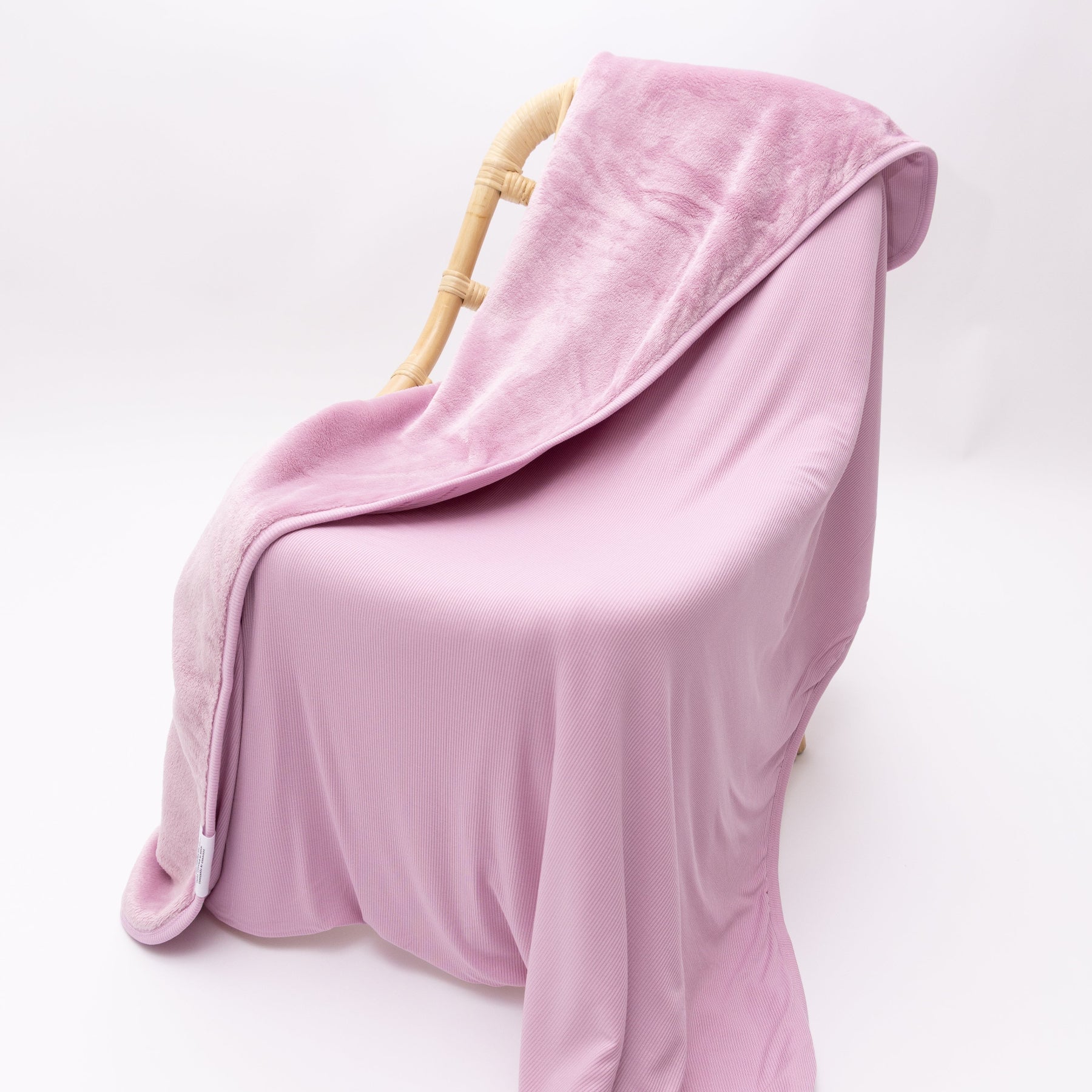 Lilac Mist Small Ribbed Toddler Blanket