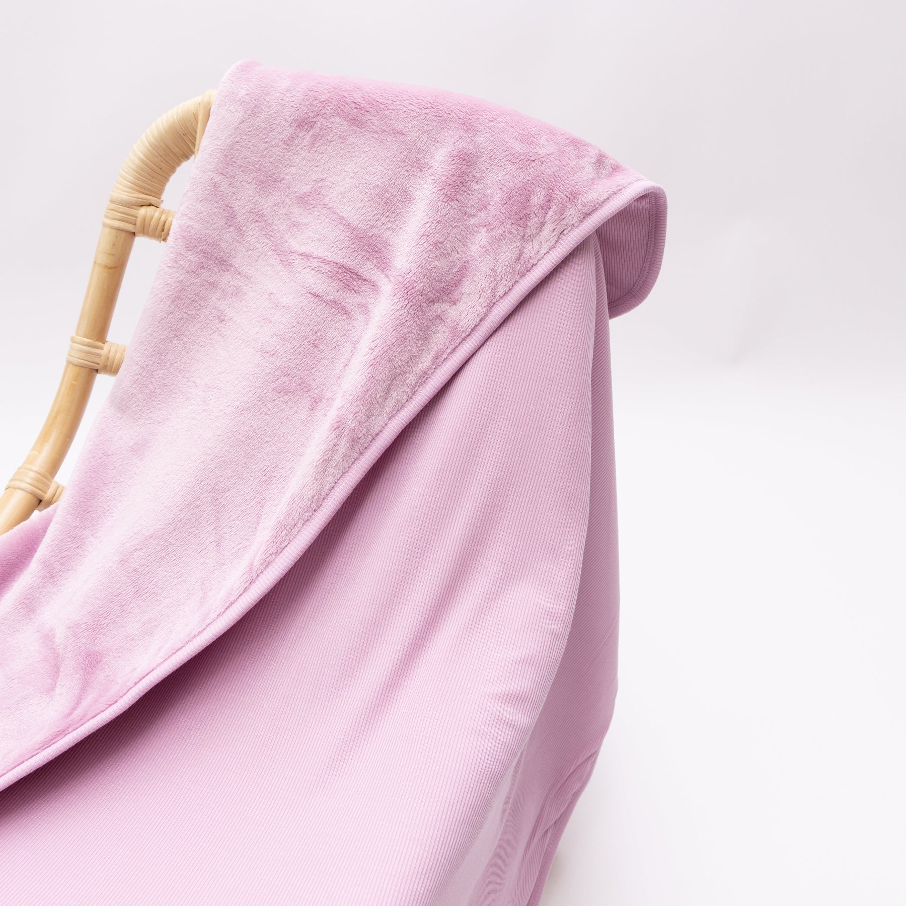 Lilac Mist Small Ribbed Toddler Blanket