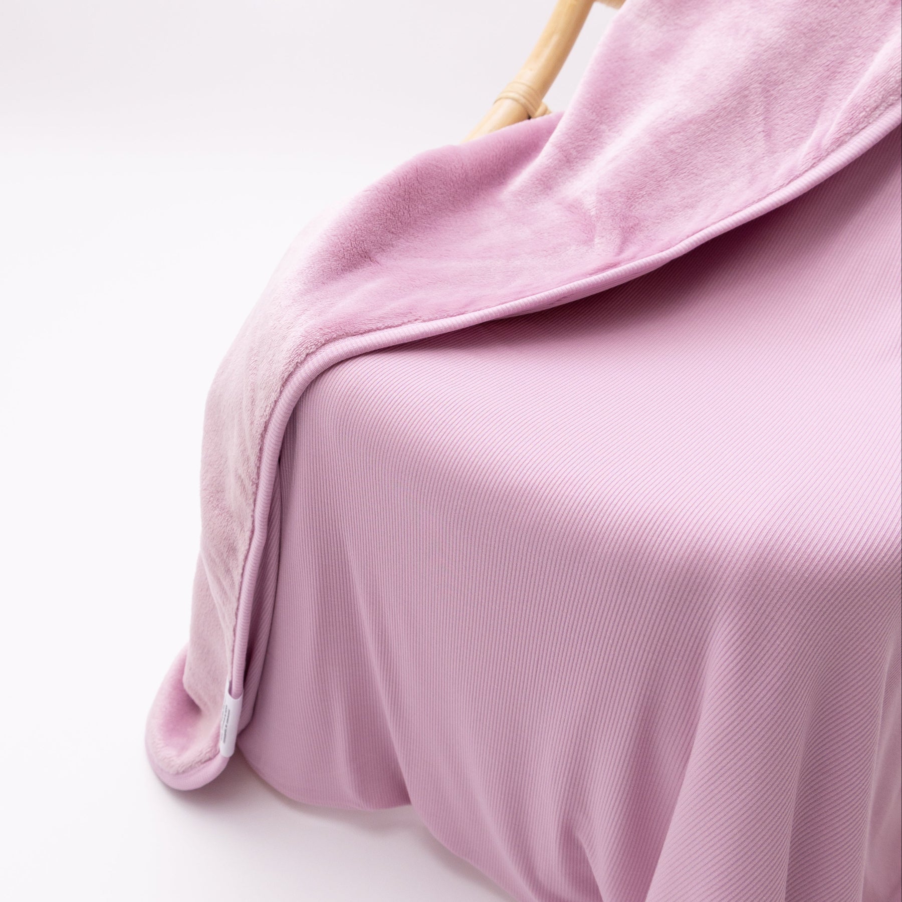 Lilac Mist Small Ribbed Toddler Blanket