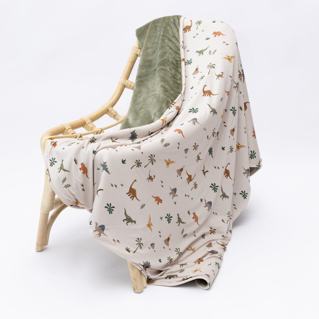 Prehistoric Dinosaurs Toddler Blanket