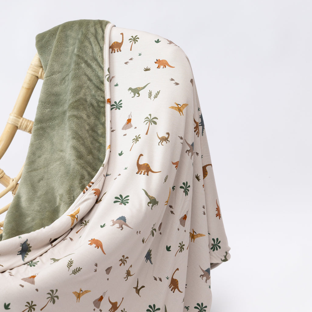 Prehistoric Dinosaurs Toddler Blanket