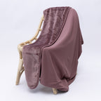 Plum Small Ribbed Toddler Blanket